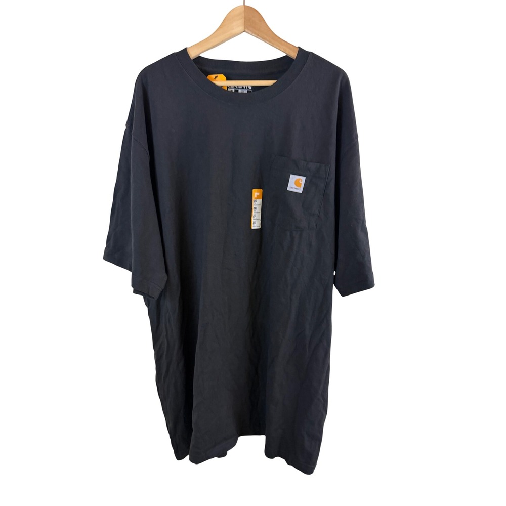 Carhartt Loose Fit Heavyweight Short Sleeve Pocket T Shirt Mens 2XL Tall Black
